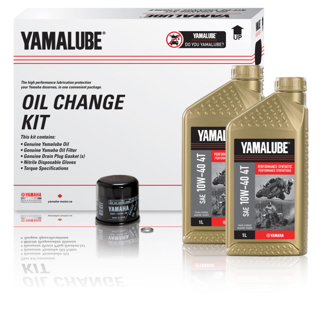 Yamalube® 10W 40 4T Performance Synthetic Oil Change Kit – MC (3 L)