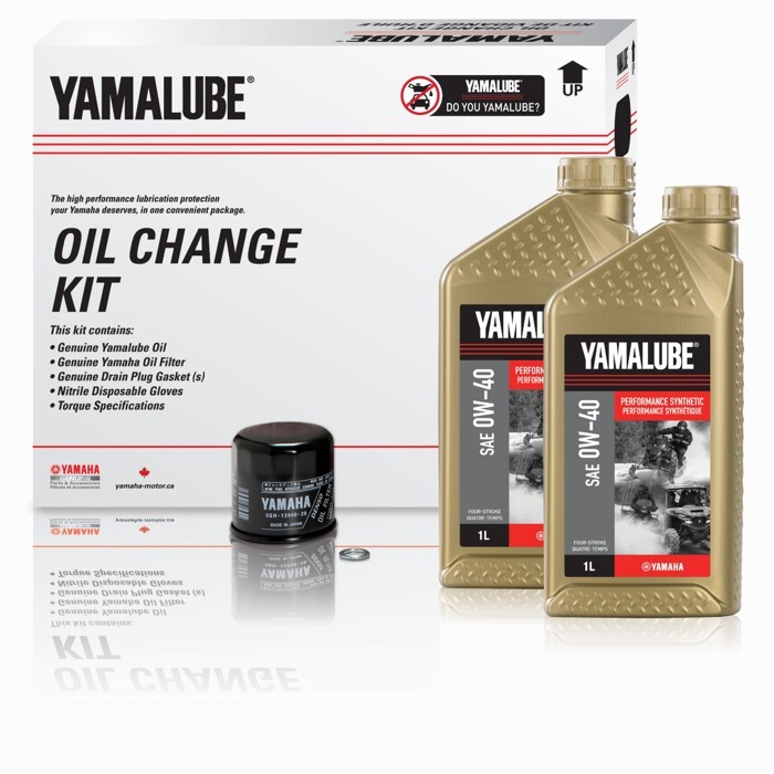 Yamalube® 0W 40 4T Performance Synthetic Oil Change Kit – SSV (5 L)