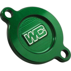 Works Connection Green Aluminum Oil Filter Cover